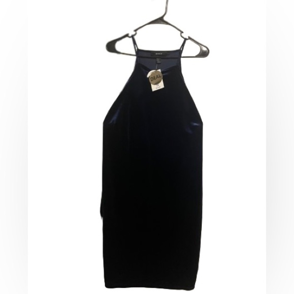 Forever 21 Dark Navy Velvet Dress.